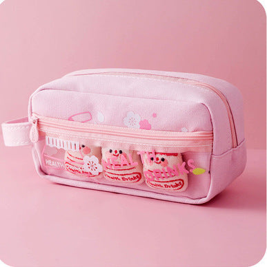 Large Capacity Pencil Bag for Elementary Students, Multi-Compartment School Supplies Organizer
