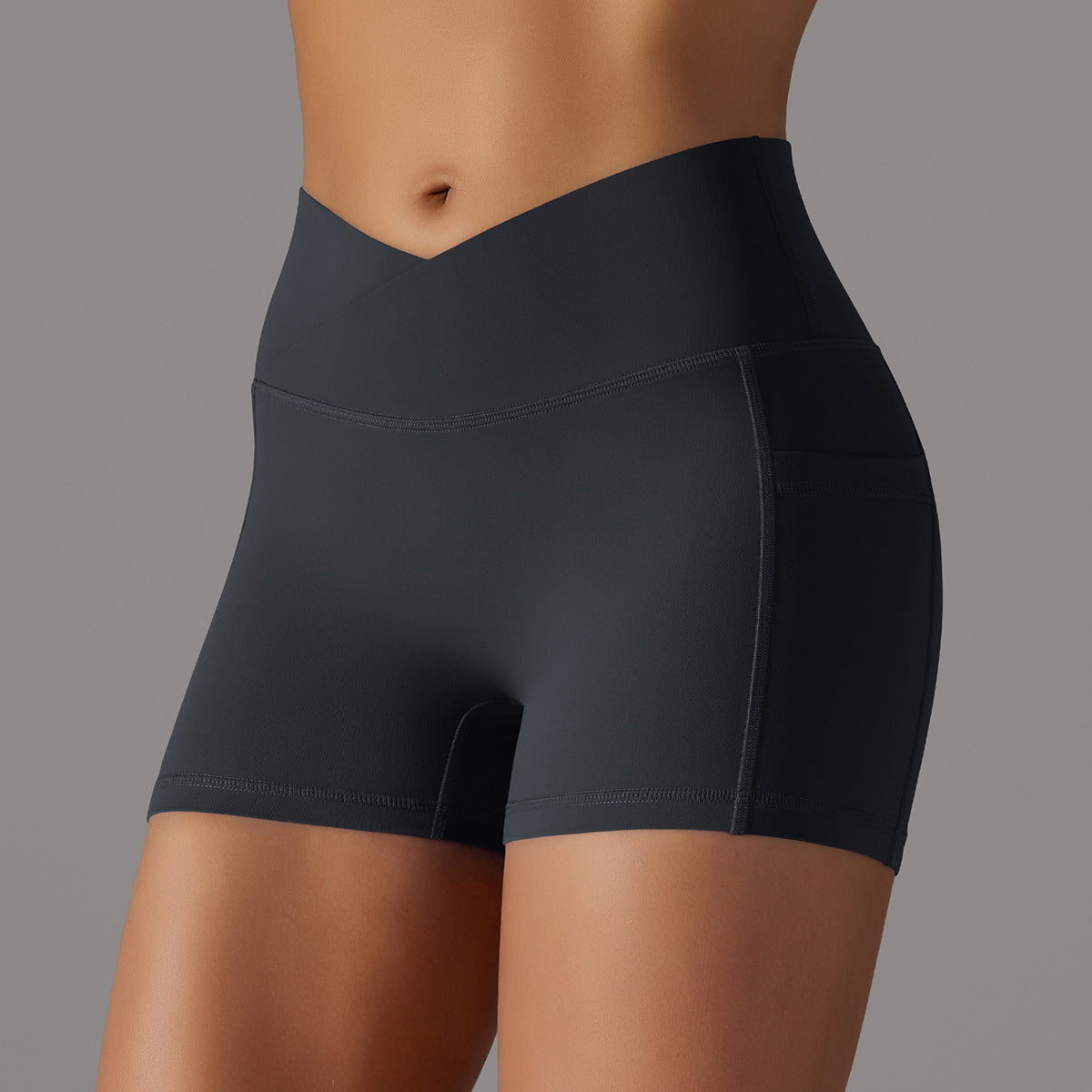 Women's Yoga Shorts with Phone Pocket – Fitness Sports Pants for Comfortable Workouts & Activewear