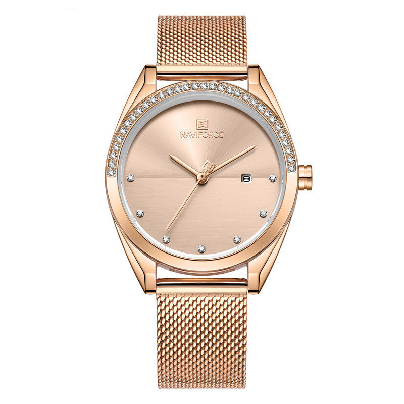Women's Waterproof Calendar Watch - Quartz Movement