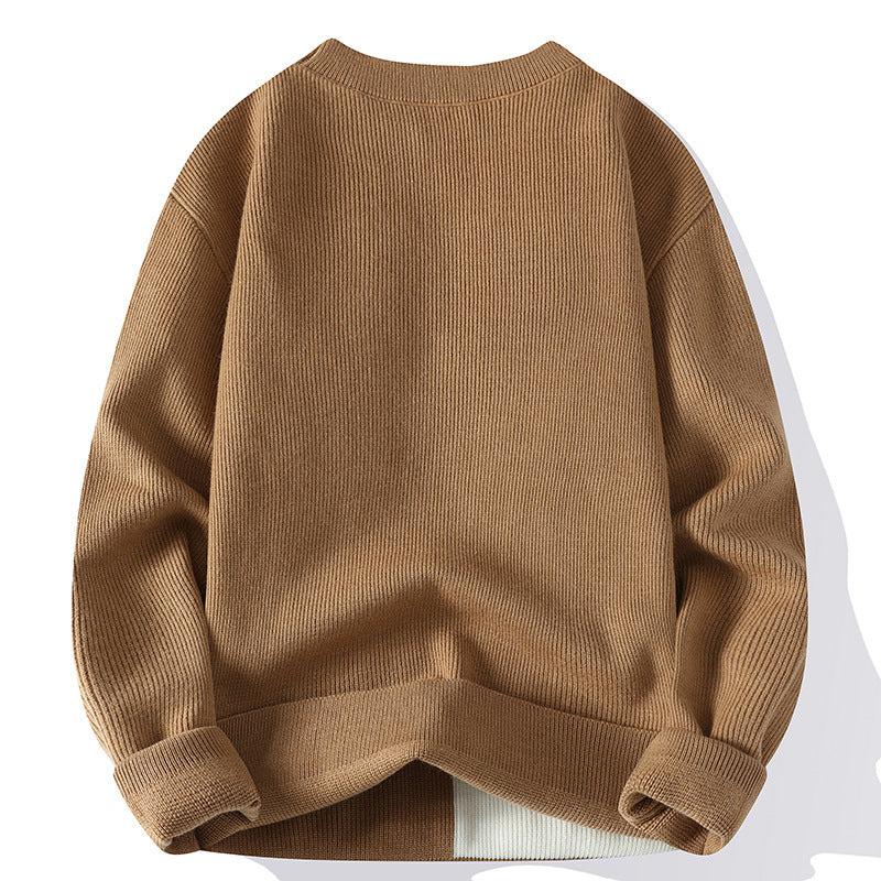 Trendy Round Neck Multicolor Sweaters for Men
