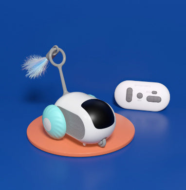 Smart Remote Control Cat Car - Interactive USB Rechargeable Toy with Self-Moving Technology
