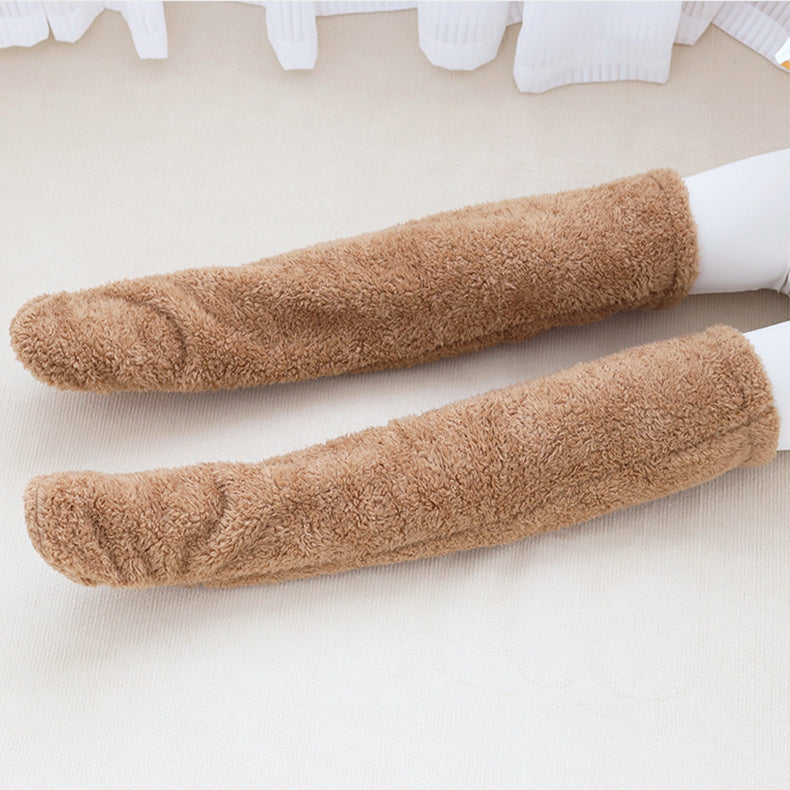 Over-the-Knee Fuzzy Socks for Women – Warm Winter Long Sleeping & Lounge Socks