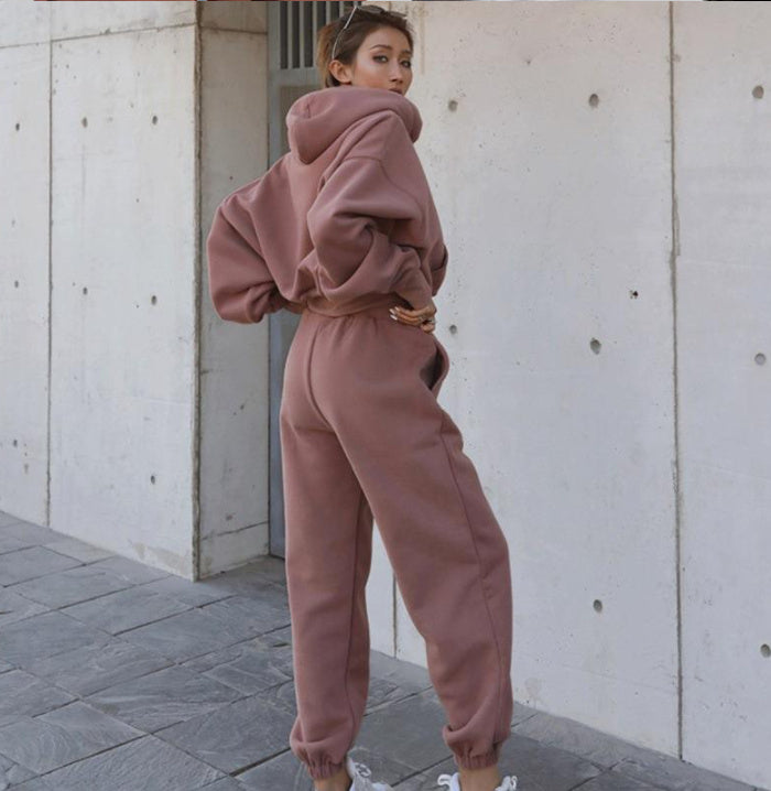 Women’s Casual Hoodie Coat Sports Suit – New Autumn and Winter Hoodie Tracksuit