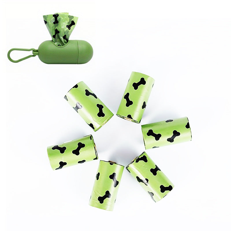 Premium Biodegradable Dog Waste Bags - Extra Thick Leak-Proof Poop Bags with Dispenser (15 Bags/Roll)