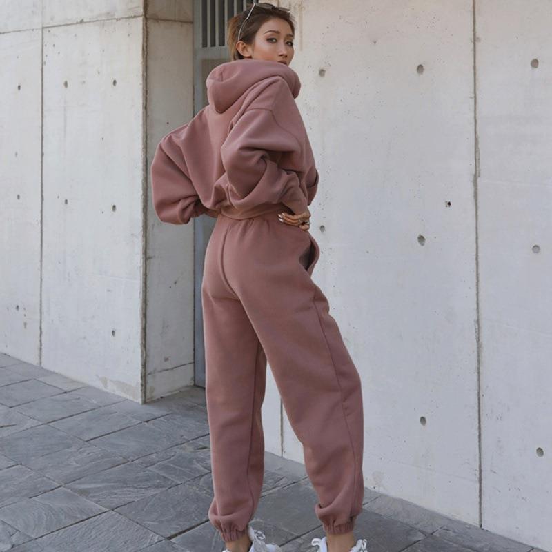 Women’s Casual Hoodie Coat Sports Suit – New Autumn and Winter Hoodie Tracksuit