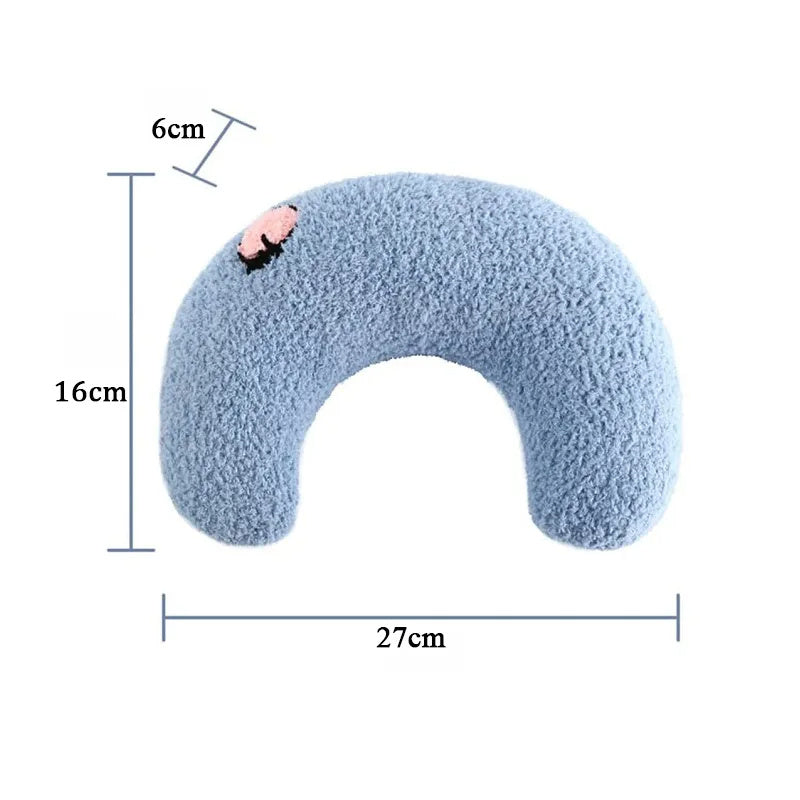Premium U-Shaped Pet Neck Pillow - Ergonomic Sleep Support for Cats & Small Dogs
