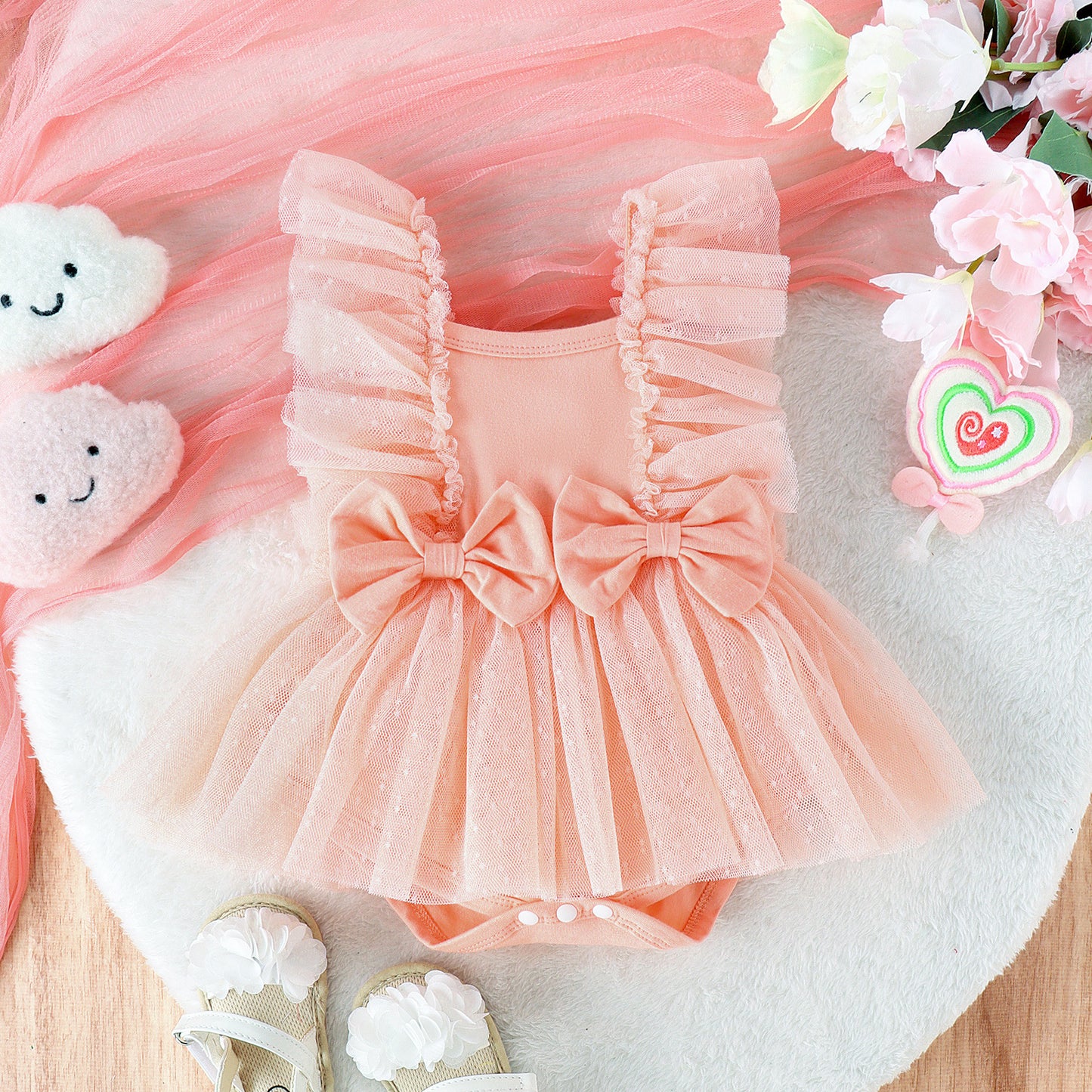 Jumpsuit Baby Princess Dress – Net Skirt Baby Body Pants Outfit, Cute Baby Skirt and Jumpsuit Set