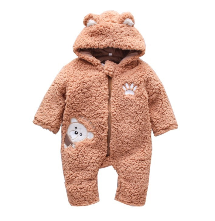 Winter Baby Romper – Soft Cotton Baby Clothes for Boys and Girls, Warm Baby Winter Onesie