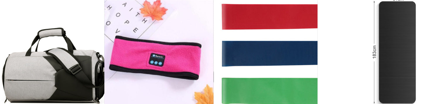 Wireless Bluetooth Headband – Outdoor Fitness & Yoga Headband with Hands-Free Audio for Exercise & Sports