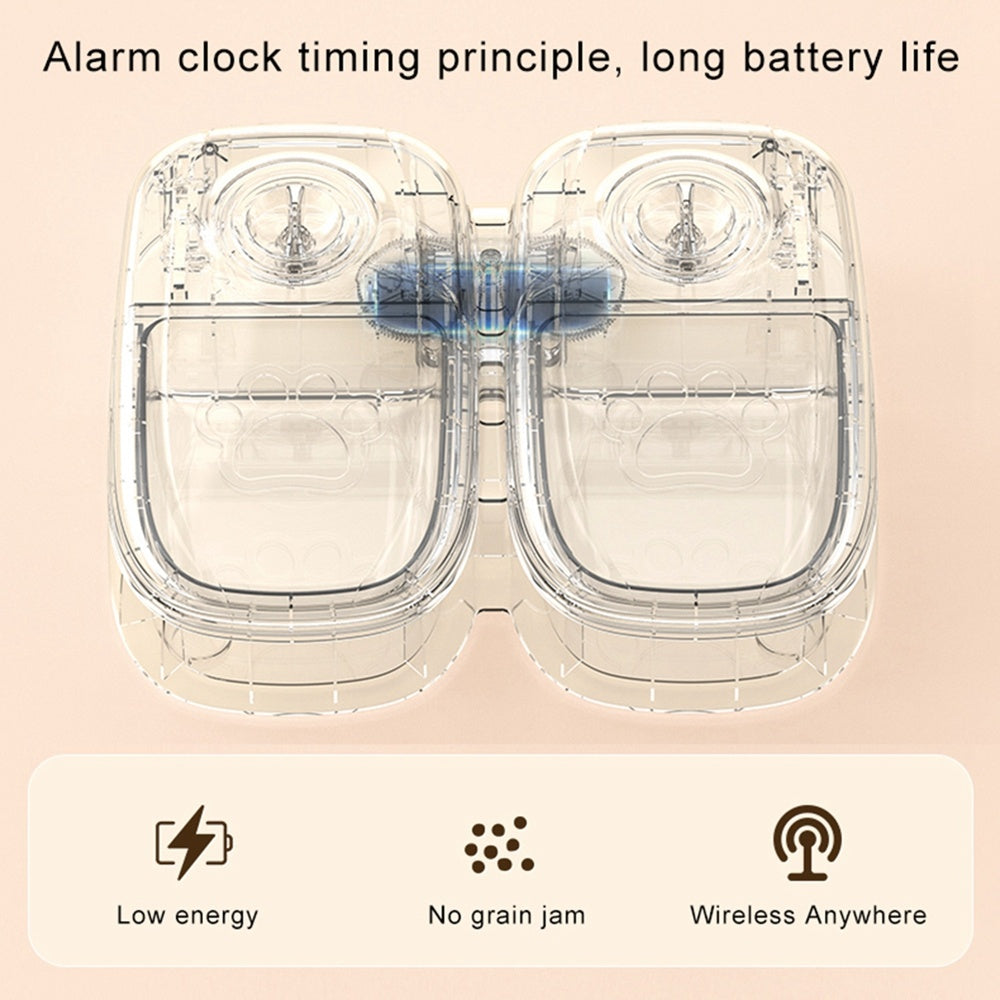 Premium Smart Pet Feeder - Automatic Timer Food Dispenser with Stainless Steel Bowl for Healthy Feeding