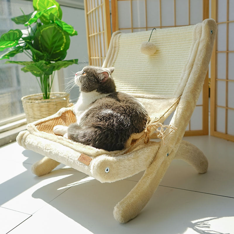 Luxury Cat Sunbathing Sofa - Premium Comfort Lounger for Ultimate Relaxation & Window Perching