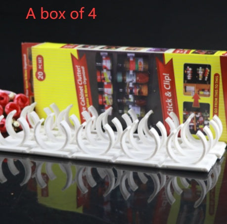 Premium Clip N Store Kitchen Organizer - Space-Saving Spice Rack & Bottle Storage System