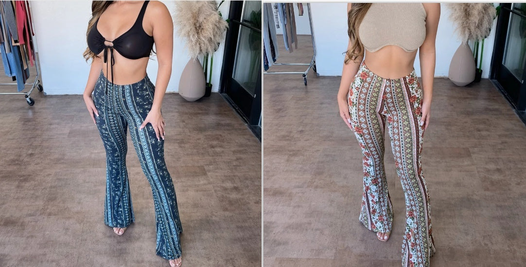 High Elastic Tight Pants – Slim Sexy Print Trousers for Women