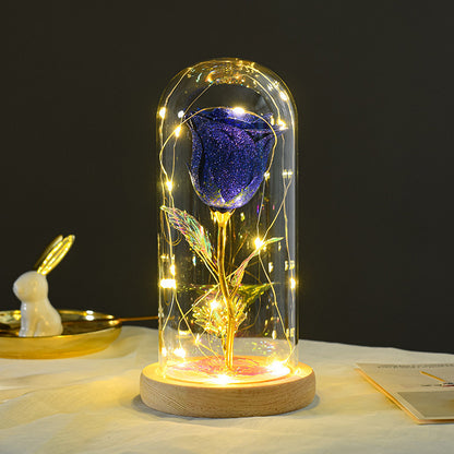 Premium Eternal Rose with LED Light - Enchanted Glass Dome | Perfect Romantic Gift That Lasts Forever