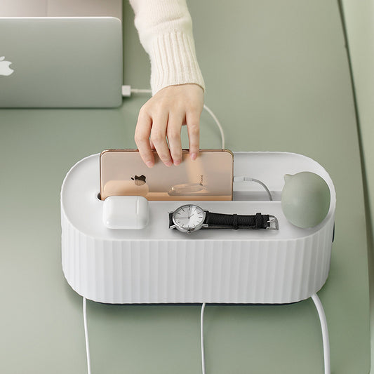 Premium Cable Management Box - Anti-Dust Power Strip Organizer | Transform Messy Wires Into Clean Setup
