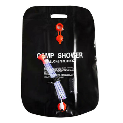 20L Portable Camping Shower – Solar Heating Bath Bag for Outdoor Travel, Hiking & Camping