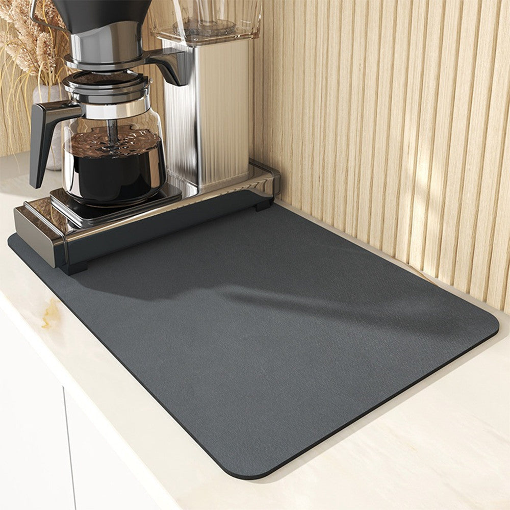 Premium Super-Absorbent Dish Drying Mat - Professional Kitchen Drainer for Countertop Protection