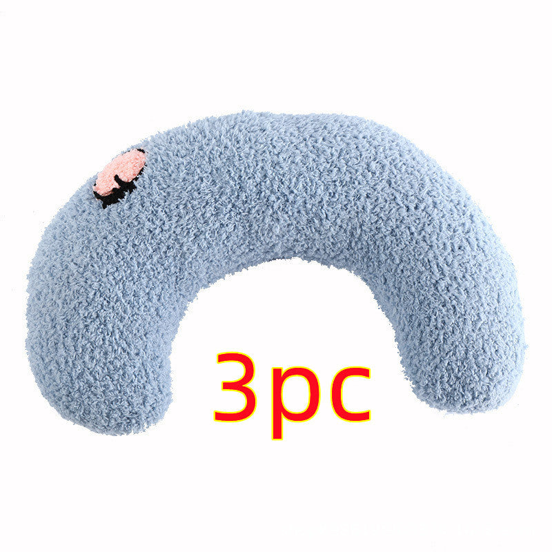 Premium U-Shaped Pet Neck Pillow - Ergonomic Sleep Support for Cats & Small Dogs