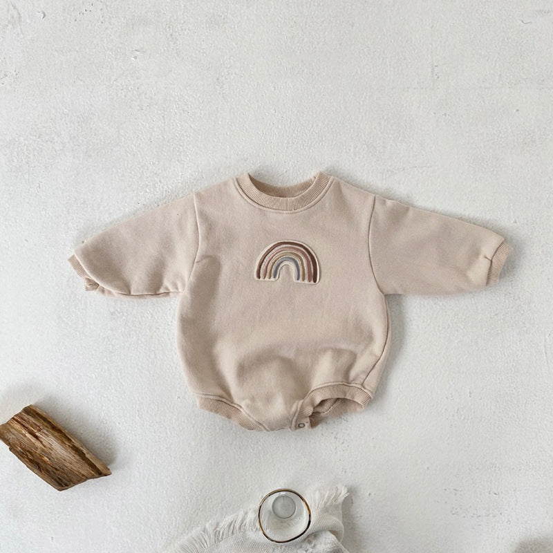 Baby Romper with Embroidery – Soft Baby Wrapper for Newborns, Comfortable Baby Clothes