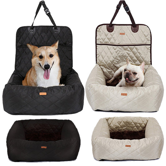 Premium 2-in-1 Pet Travel System - Convertible Carrier & Car Seat for Ultimate Safety & Comfort