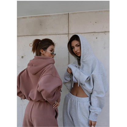 Women’s Casual Hoodie Coat Sports Suit – New Autumn and Winter Hoodie Tracksuit