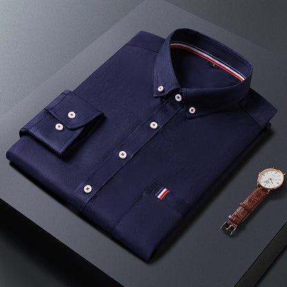 Stylish Men's Casual Shirt – Fashionable Business Dress Shirt for Men