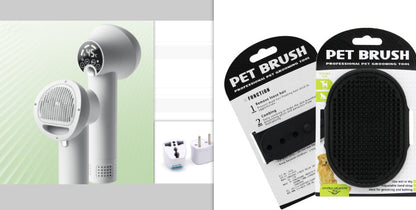 Professional Smart Pet Hair Dryer - Silent 2-in-1 Blow Dryer & Grooming Comb for Dogs & Cats