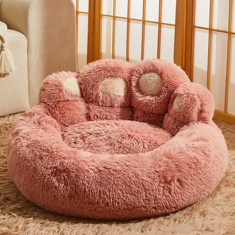 Premium Fleece-Lined Dog Bed - Luxury Sofa Mattress for Medium & Large Dogs