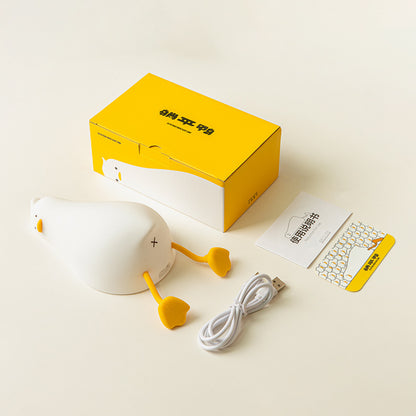 Premium Smart Duck Night Light - Silicone LED Bedside Lamp with Sleep Mode & Touch Control for Kids