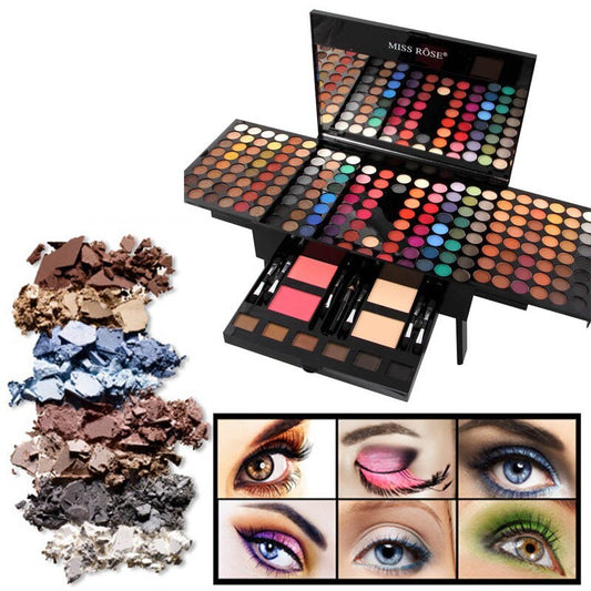 180 Color Eyeshadow & Blush Makeup Palette – Piano-Shaped Personalized Cosmetic Box for Full Face Makeup Looks