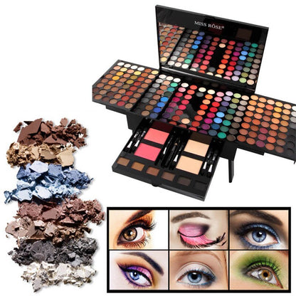 180 Color Eyeshadow & Blush Makeup Palette – Piano-Shaped Personalized Cosmetic Box for Full Face Makeup Looks