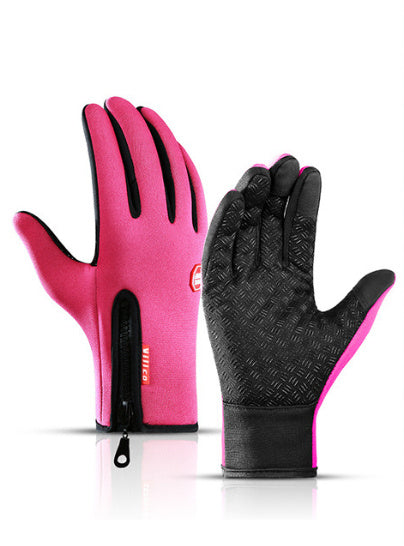 Premium Winter Motorcycle Gloves - Waterproof Touchscreen Compatible with Fleece Lining for Ultimate Warmth & Control