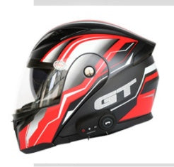 Premium Bluetooth Motorcycle Helmet - Advanced Wireless Communication System with Built-in FM Radio & Audio