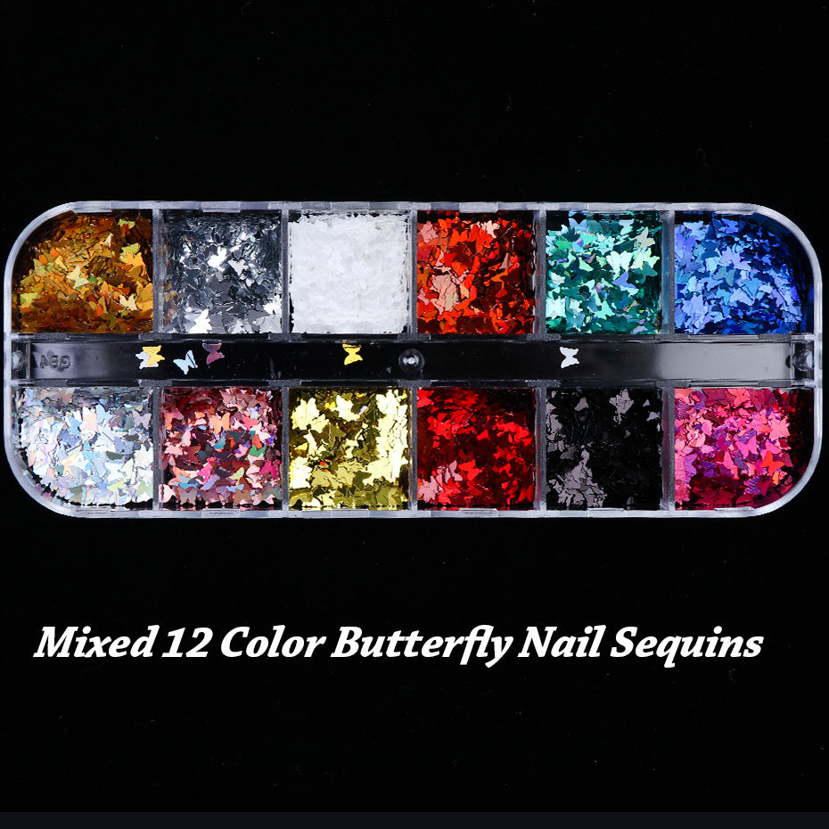 Professional Butterfly Nail Art Sequins – Holographic Glitter Collection for Stunning DIY Nail Designs