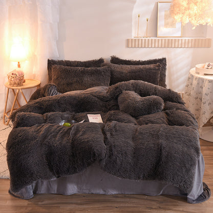 Premium Luxury Fleece Duvet Cover Set - Ultra-Plush Winter Bedding Collection for Ultimate Comfort