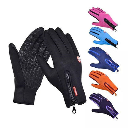 Premium Winter Motorcycle Gloves - Waterproof Touchscreen Compatible with Fleece Lining for Ultimate Warmth & Control