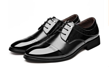 New Spring Men's Business Dress Shoes – Fashionable Lace-Up Formal Shoes for Office & Events