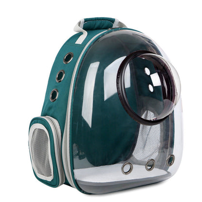 Premium Transparent Cat Carrier Backpack - Space Capsule Design for Safe & Stylish Pet Travel