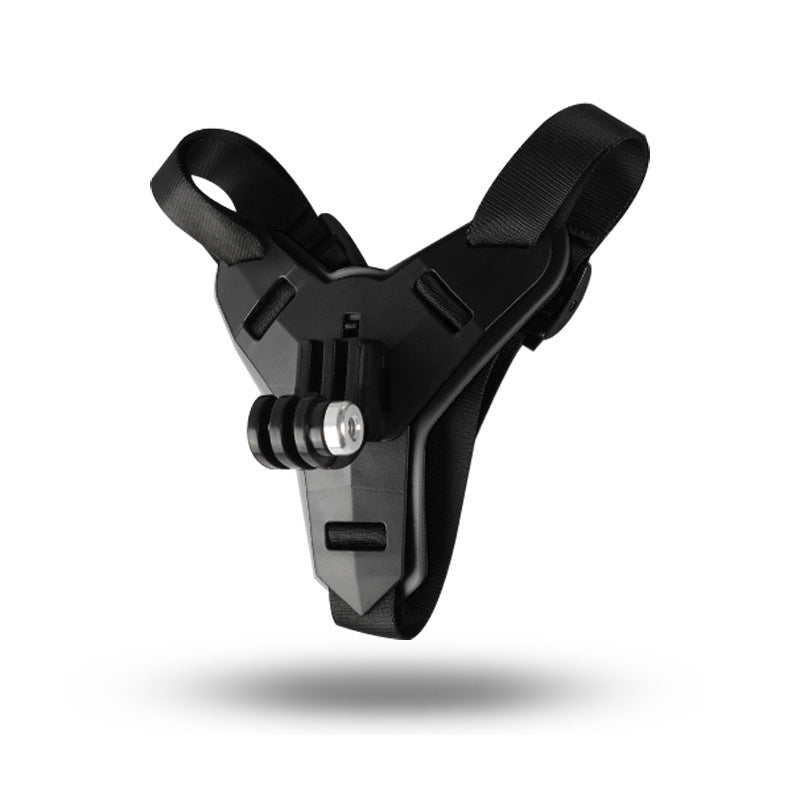 Universal Action Camera Helmet Mount - Professional Motorcycle & Bike Chin Bracket for GoPro Hero & DJI
