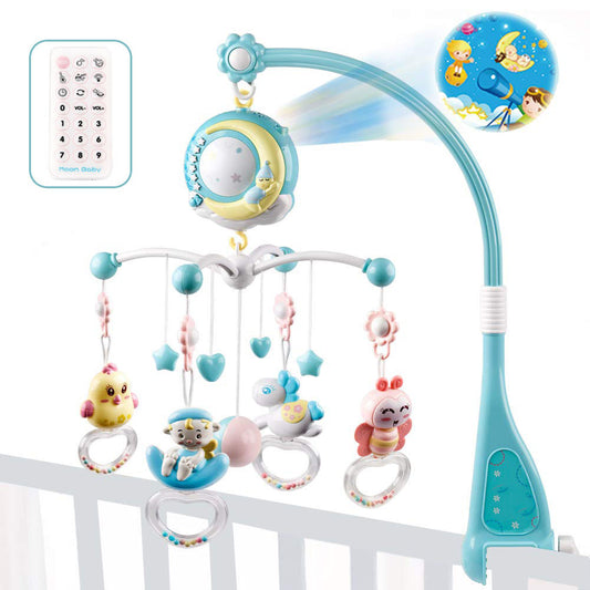 Musical Baby Crib Mobile with Projection – Rotating Mobile Bed Bell Toy for Newborn Infant