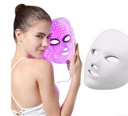 Professional LED Light Therapy Device - 7-Color Anti-Aging Facial Treatment for Skin Rejuvenation