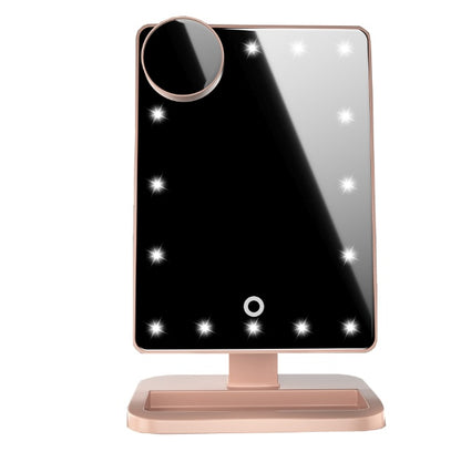 Luxury Smart LED Makeup Mirror – Touch Screen Vanity with Bluetooth Speaker & 10X Magnification for Professional Beauty
