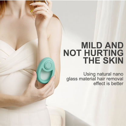 Upgraded Crystal Hair Eraser – Painless Hair Removal & Exfoliating Tool for Legs, Arms, Back (Women & Men)