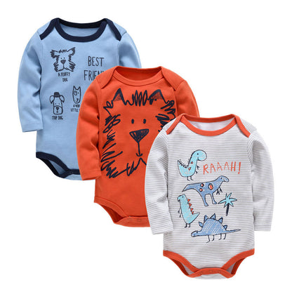 Long Sleeve Baby Clothes – Cartoon Newborn Clothes, Soft Cotton Baby Onesie, Baby Apparel for Boys and Girls