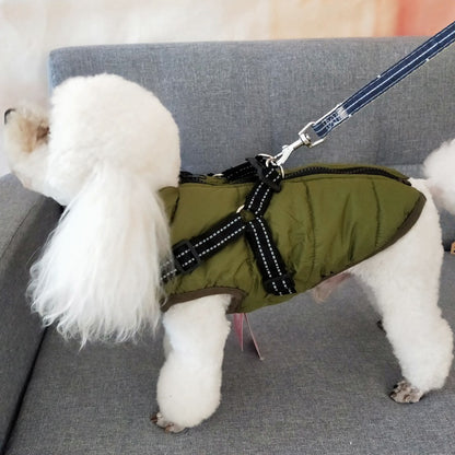 Premium Waterproof Winter Dog Coat with Built-In Harness - All-Weather Protection for All Breeds