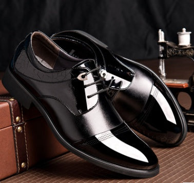 New Spring Men's Business Dress Shoes – Fashionable Lace-Up Formal Shoes for Office & Events