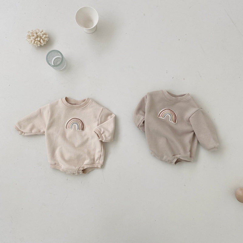 Baby Romper with Embroidery – Soft Baby Wrapper for Newborns, Comfortable Baby Clothes