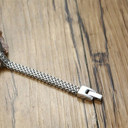 Stylish Men's Stainless Steel Charm Chain Bracelet Personality Male Jewelry