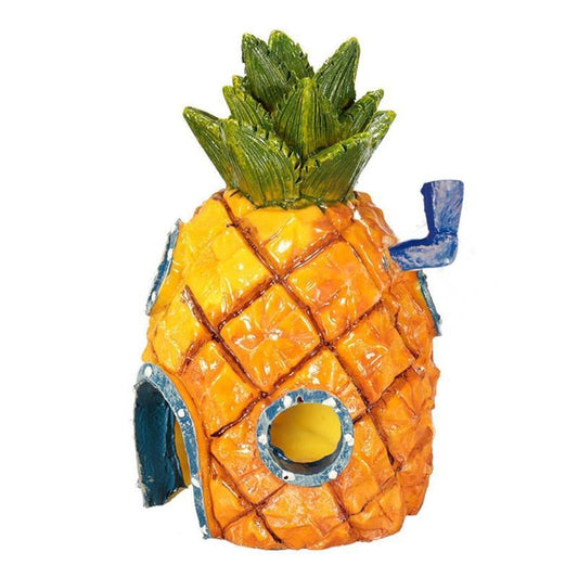 SpongeBob Pineapple House Aquarium Decoration - Premium Resin Fish Tank Ornament for Tropical Themes