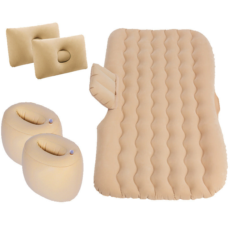 Premium Inflatable Car Air Mattress - Luxury Travel Bed with Pillows for Ultimate Comfort on Road Trips & Camping